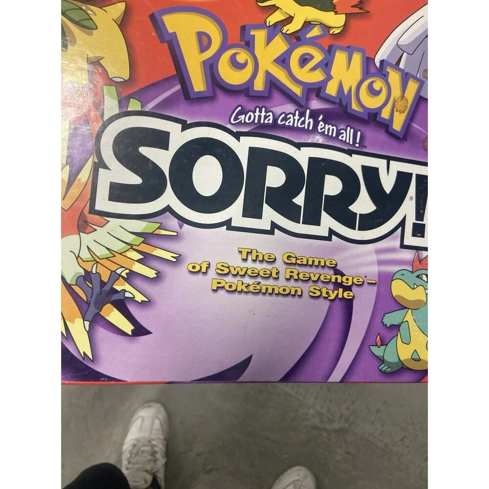 Pokemon SORRY Board Game Gold & Silver Edition Vintage Hasbro Complete 2001 READ